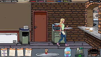 The landlord secretly cums on jenny's ass while she's under the table hentai game