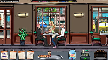 The landlord secretly cums on jenny's ass while she's under the table hentai game