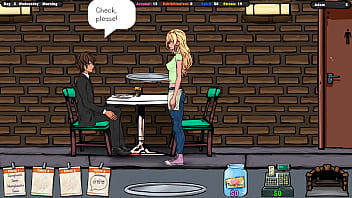 The landlord secretly cums on jenny's ass while she's under the table hentai game