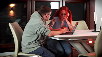 She ditches lessons to jack off my cock good