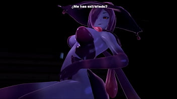 Monster girl prologue halloween special elf woman jumping a good cock with her neko sister