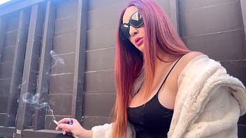 Italian stepmom artemisia love sexy smoker sesh outside Italian stepmom artemisia love sexy smoker sesh outside