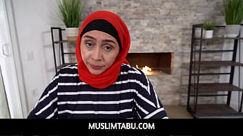 Arab milf stepmom with hijab lilly hall deepthroats and fucks her stepson