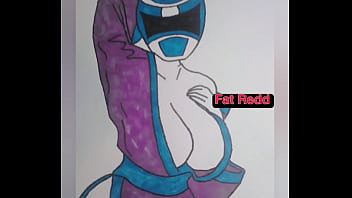 Multicolored sexy fighter