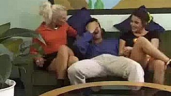 Two german chicks get fucked with one man