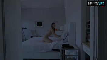 Nanny whore gets caught fucking her boss on halloween