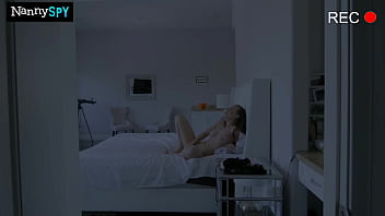 Nanny whore gets caught fucking her boss on halloween