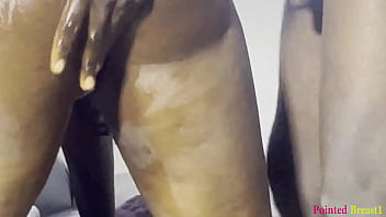 Thick ass chick seducing driver at home