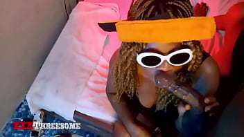 Xxx threesome i didn't know that my new roommate from the north can handle a cock like this