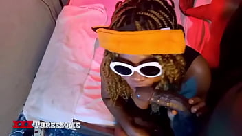 Xxx threesome i didn't know that my new roommate from the north can handle a cock like this