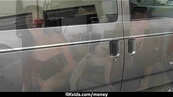 Sexy natural chick trades cash for some rough sex 12