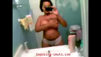Self shot titty video in mirror
