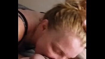 My girl goes at it w my cock and balls