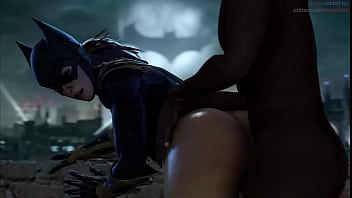 Batgirl posición perrito