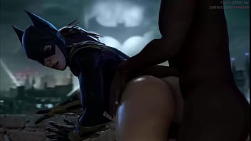 Batgirl posición perrito