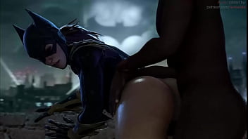 Batgirl posición perrito