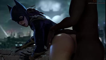 Batgirl posición perrito