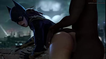 Batgirl posición perrito