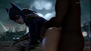 Batgirl posición perrito