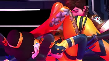 Overwatch tracer x bee skin booty licking