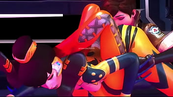 Overwatch tracer x bee skin booty licking