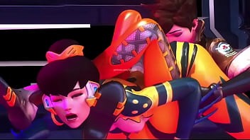 Overwatch tracer x bee skin booty licking