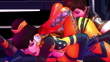 Overwatch tracer x bee skin booty licking