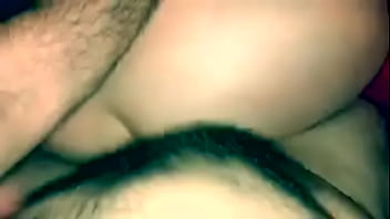 She’s tossed onto a bed and pounded really hard