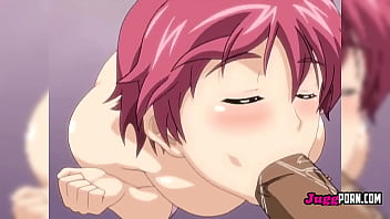 Busty girl sucks juicy cock