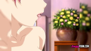 Busty girl sucks juicy cock