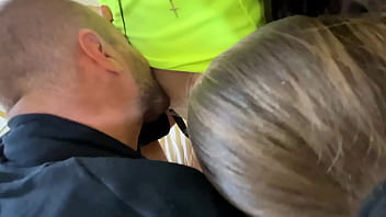 Two hot stepsisters practice their blowjob skills on old sugar daddy pov bj