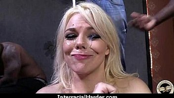 White girl spit roasted by big black cock 2