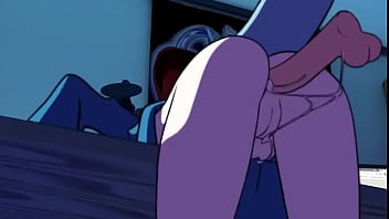 Shark girl gets fucked by floating dick