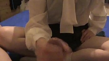 My girlfriend jerks me off until i cum