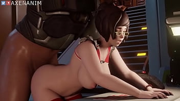 Mei hard anal sex from behind