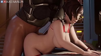 Mei hard anal sex from behind