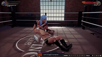 Ariana vs jerle nf3d mixed mma combat ring battle