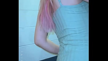 Pov hot stranger in the staircase gives you her leash and pussy free