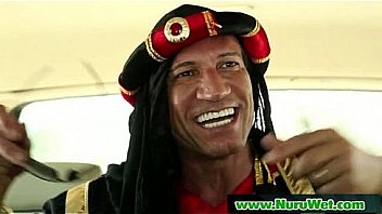 Blonde babe gives nuru massage 07