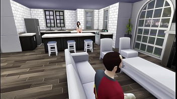 Seduced by my stepmom in the kitchen sims 4