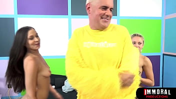 Marsha may’s dripping pussy pounded in easter bunny orgy with tiffany