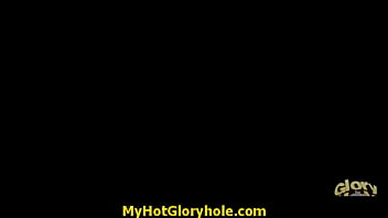 Hot wild girl blows a stranger in a gloryhole 9