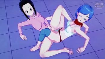 Chichi and bulma scissoring juicy pussy