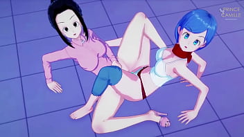 Chichi and bulma scissoring juicy pussy