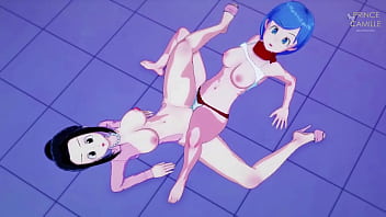 Chichi and bulma scissoring juicy pussy