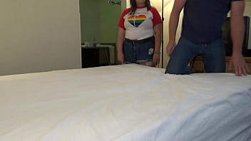 Brunette cutie stars in her first hardcore porn