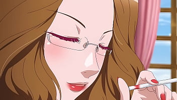 Dos chicas anima reciben creampie de chico universitario