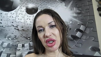 Goddess perfecta`s pov dildo sucking and titfucking