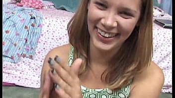 Teen gives pov head and handjob