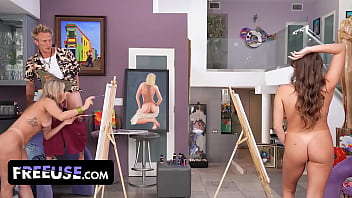 Nude painting sign your art with the teacher's cum member story
